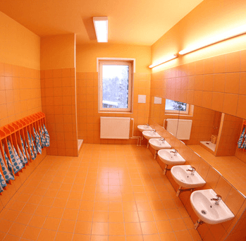 Changing rooms and toilets